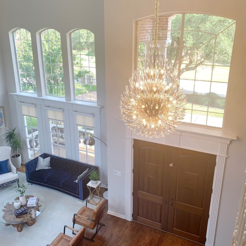 Rylight Modern Fashion Artistic Crystal Bead Bouquet Chandelier