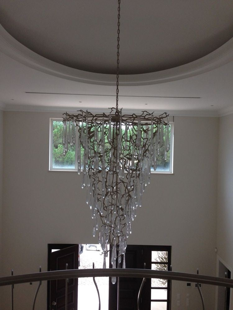 رايليت فرع النحاس قطرة المطر الثريا الكريستال