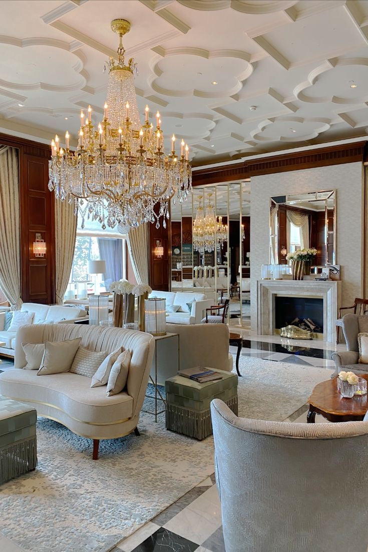 Rylight extra grote klassieke en luxe stijl kristallen kaarskroonluchter