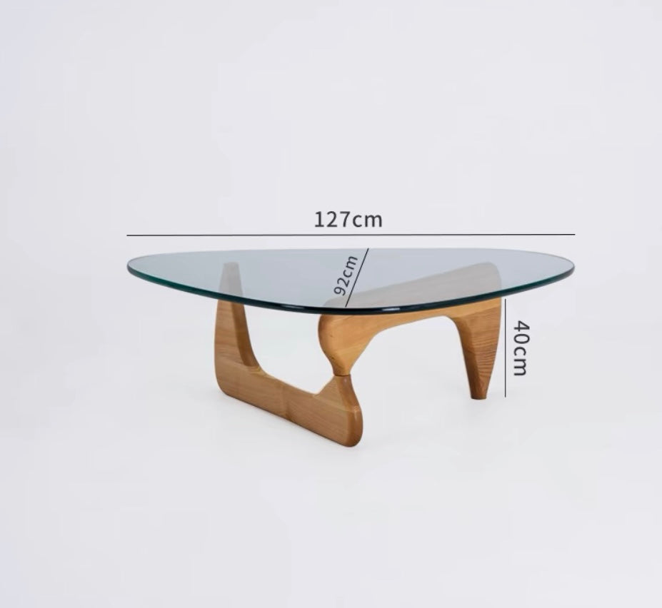 Rylight Driehoekige Glazen Salontafel