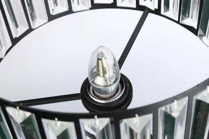 Rylight Zwarte Kristallen Tafellamp