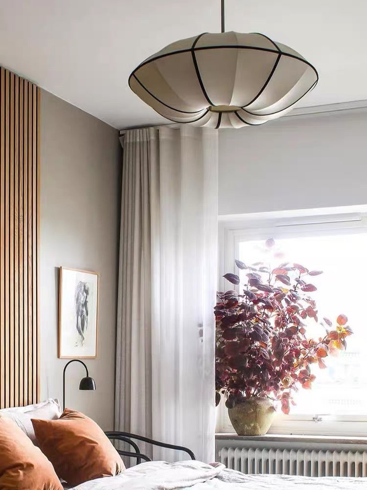 Modern UFO White Lampshade Chandelier