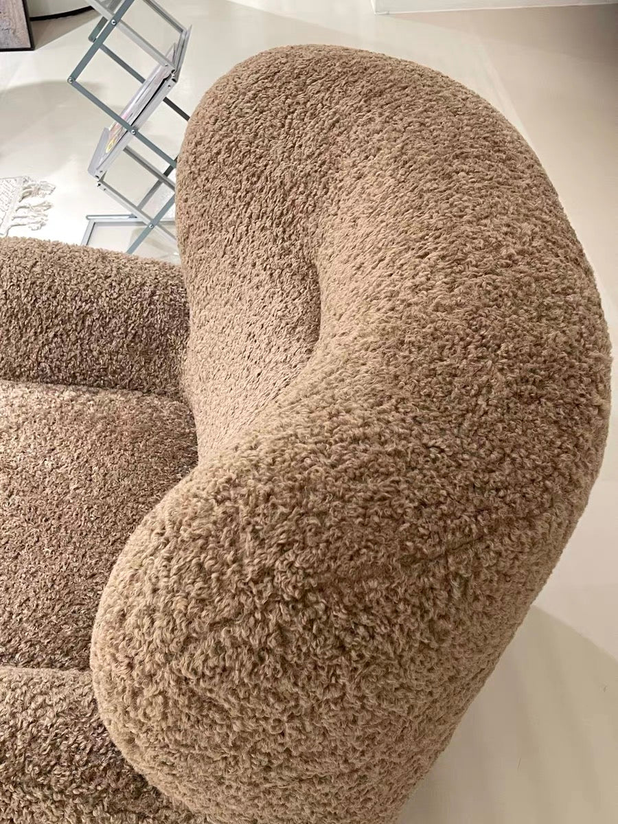 Moderne crèmekleurige Bear loungestoel