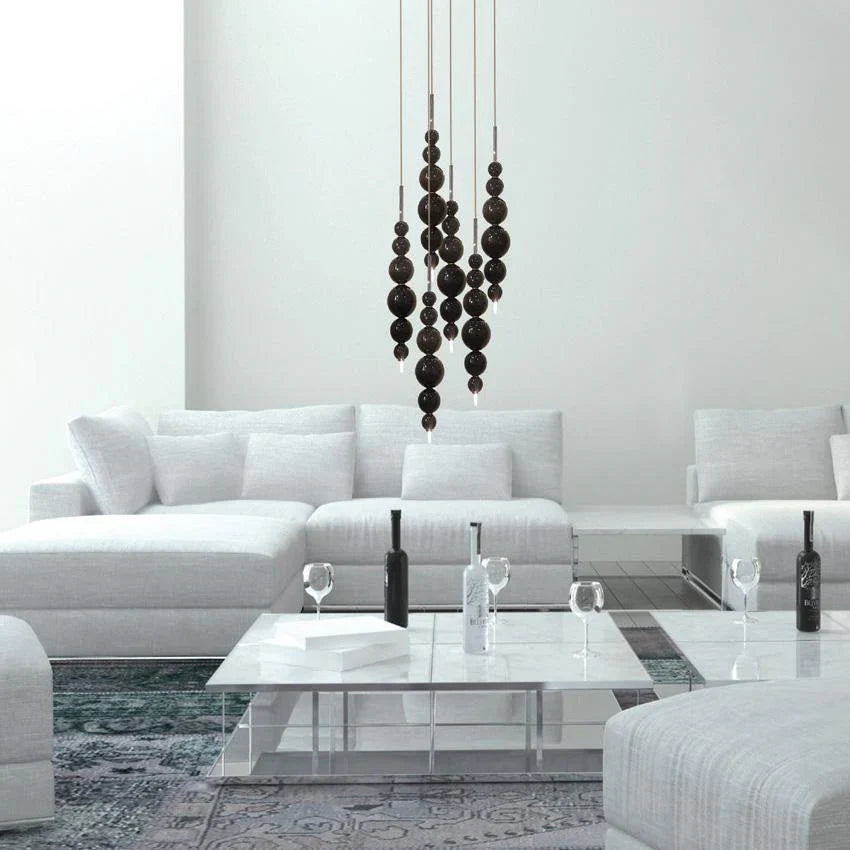 Modern Creative Black/Gold Cluster Glass Pendant Lamp