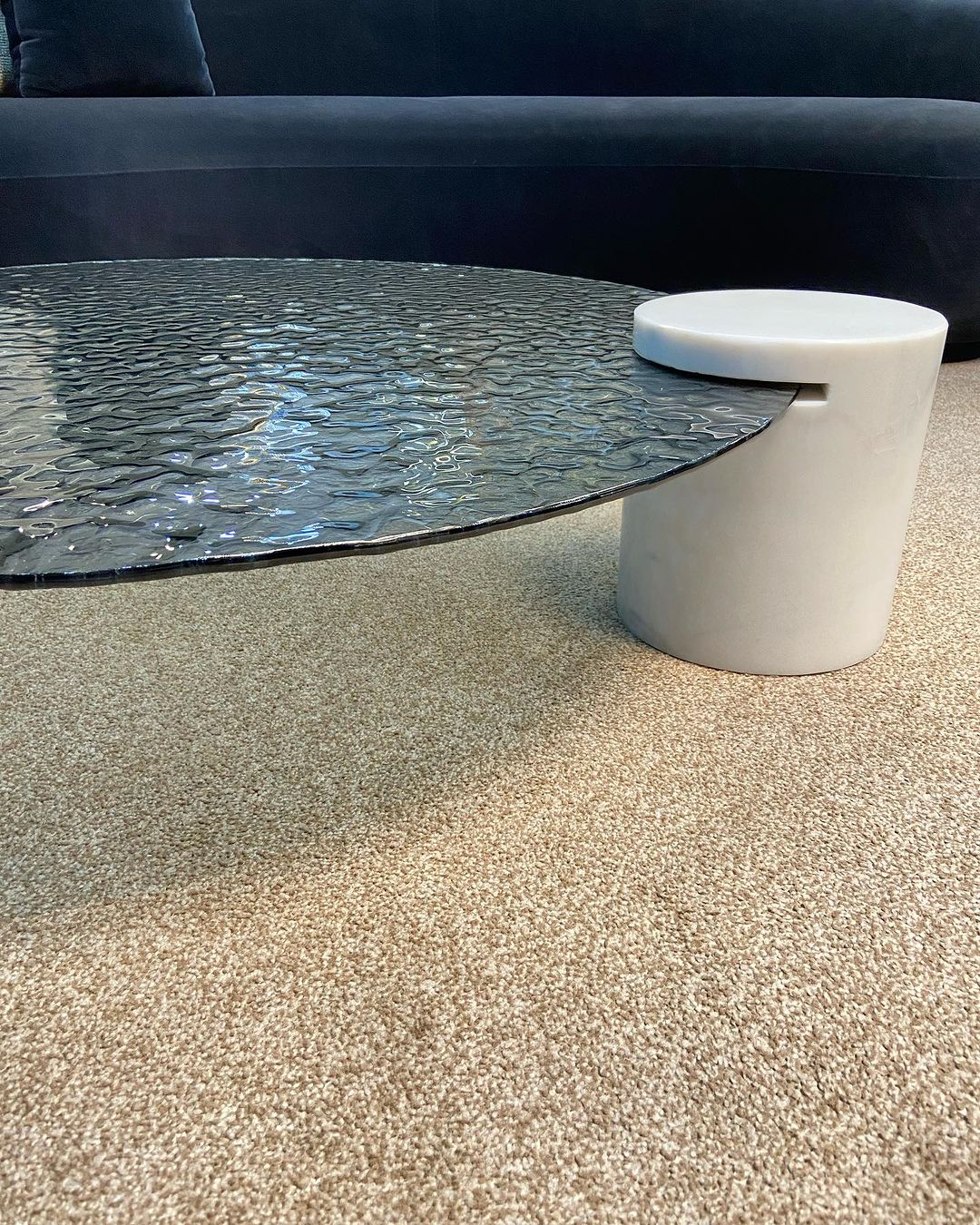 Rylight moderne salontafel van gefuseerd glas