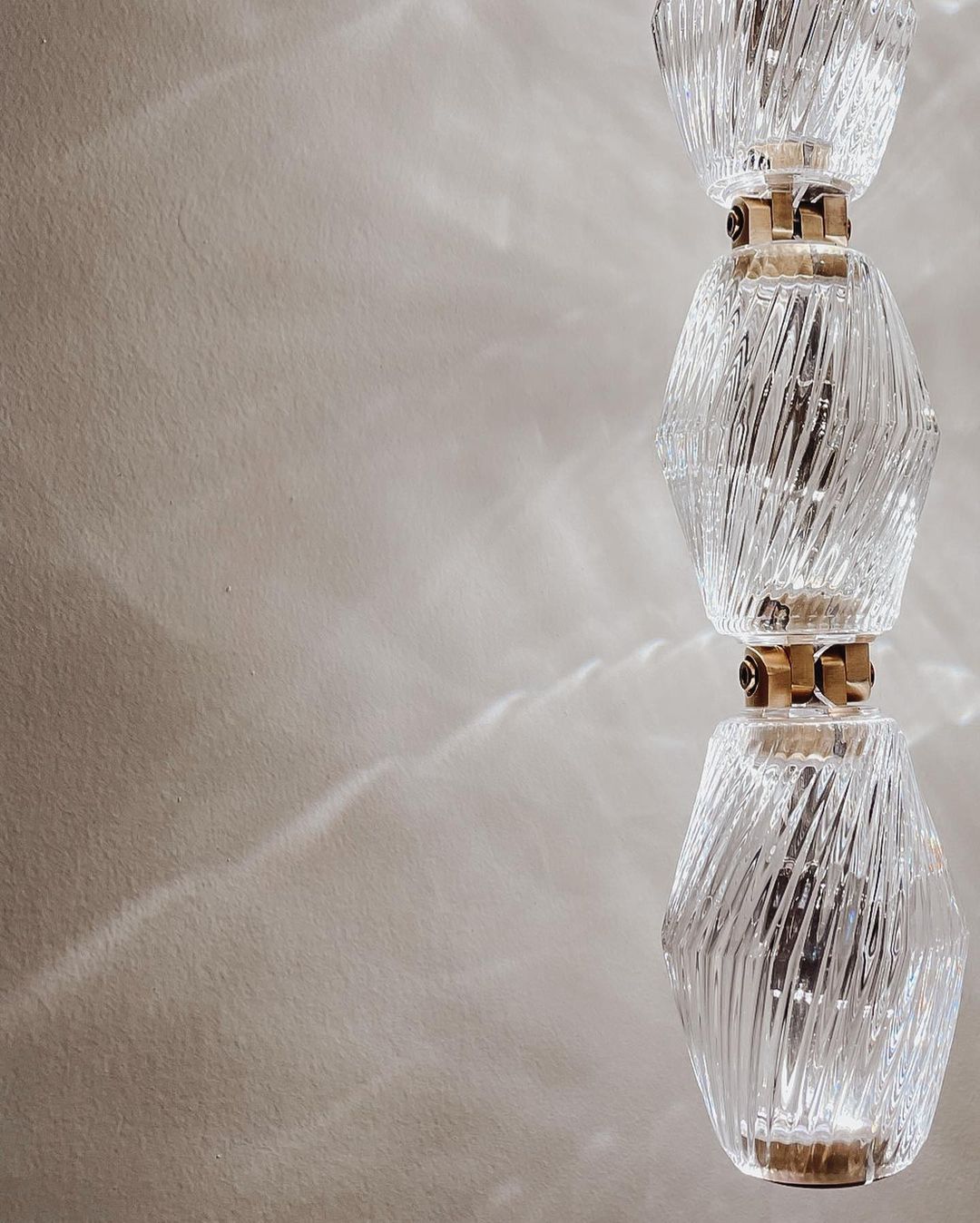 Moderne luxe kristallen wandlamp