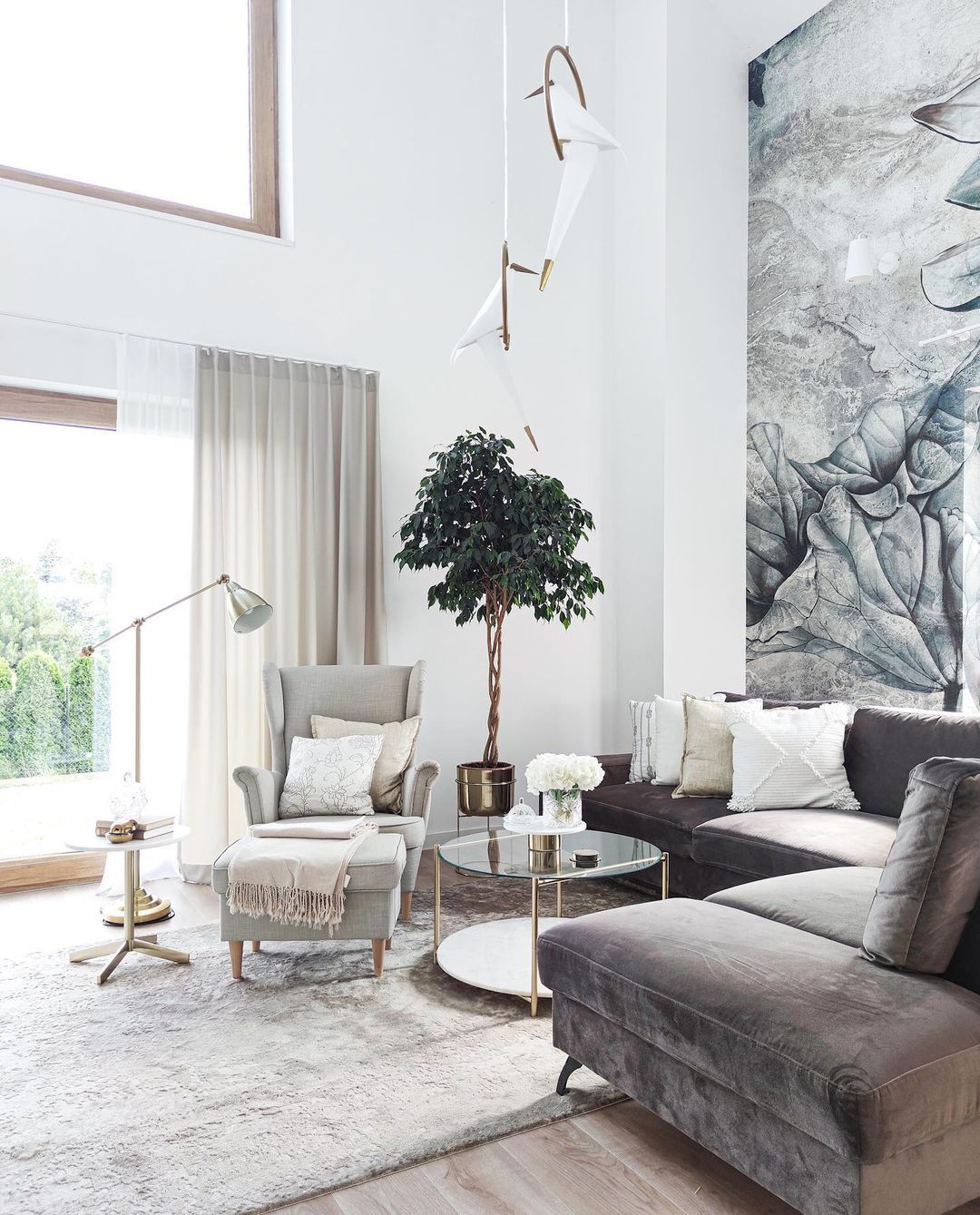 Modern Sitting Birds Pendant Light for Dining/Living Room/Staircase/Foyer