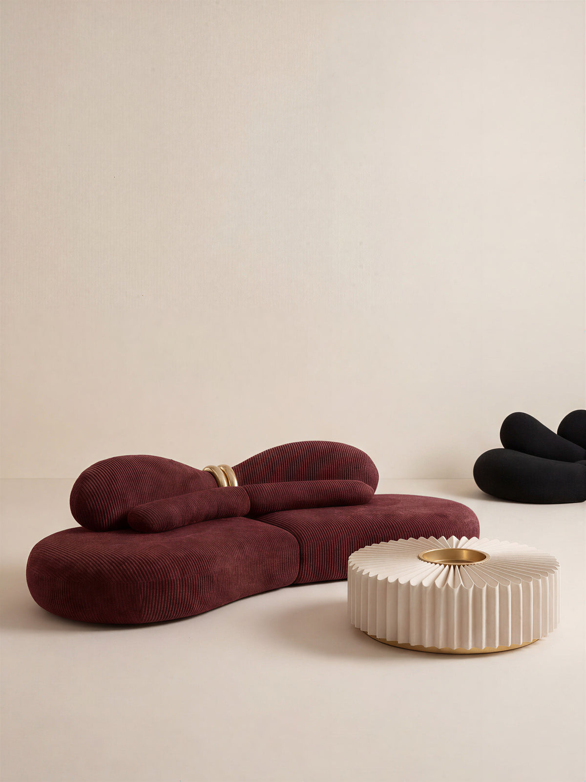 Folded Light Sculptural Coffee Table