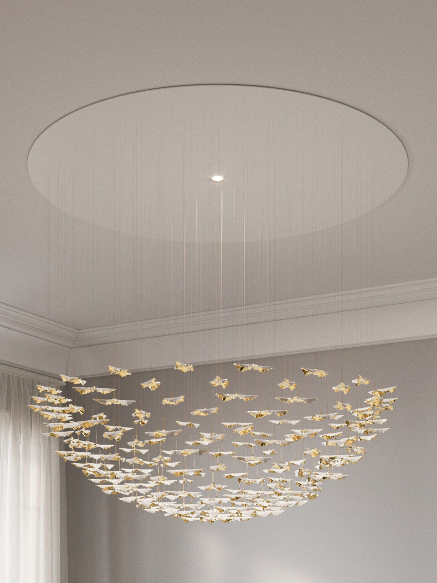 Rylight 84/102/170/192 Leaves Art Design Chandelier