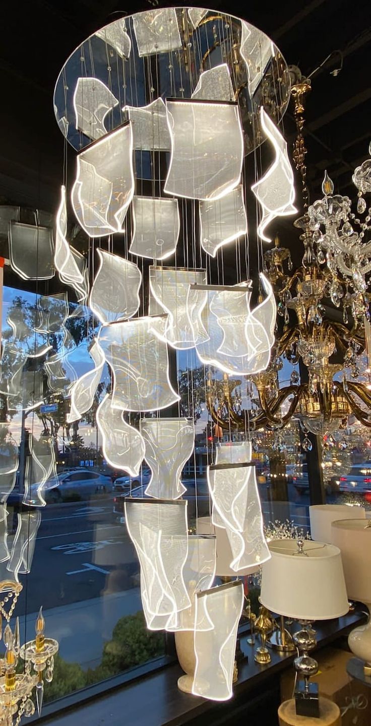 Rylight 8/12/18/28/38-Light Paper LED Chandelier