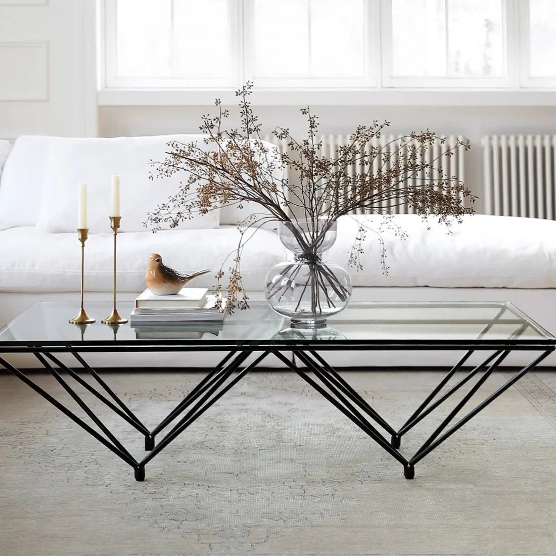 Modern Creative Tempered Glass Coffee Table