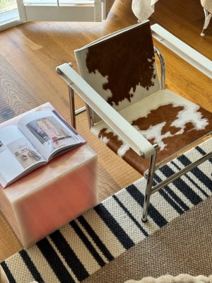 Minimalist&Luxury Cube Jade Marble Coffee Table