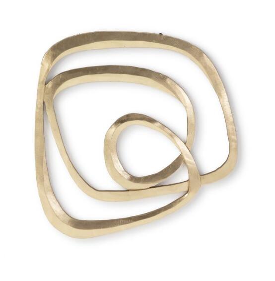 ديكور حائط تجريدي ذهبي غير منتظم