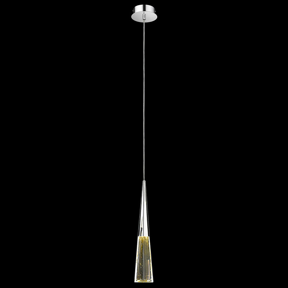 Rylight 1/13/25-licht gepolijst chroom kristallen LED-hanglamp