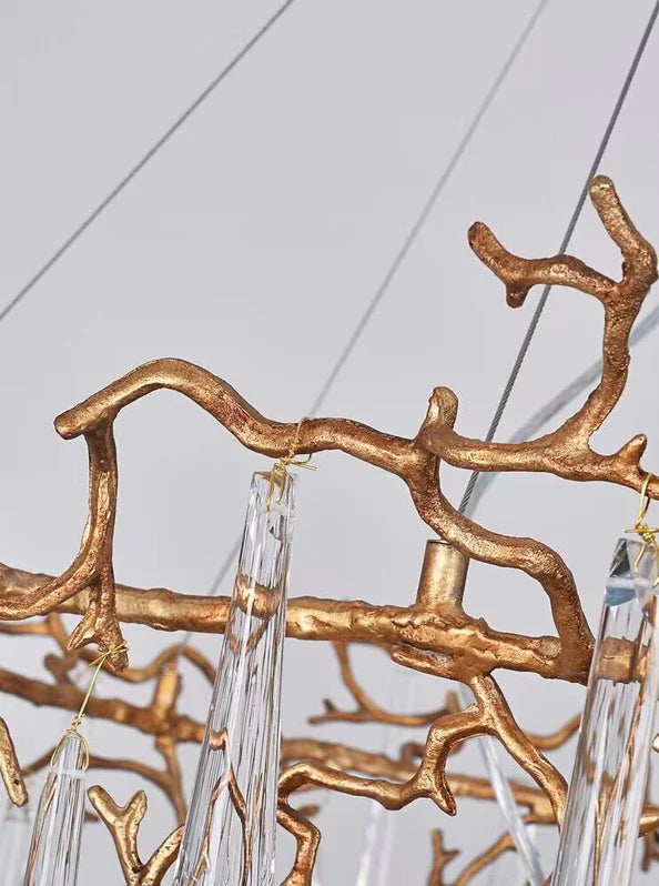 رايليت فرع النحاس قطرة المطر الثريا الكريستال