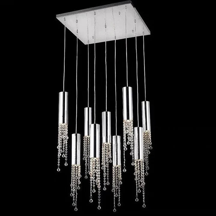 Rylight 7/9/12/18/21/27/38-Light Italian Modern Creative Silver Pendant Light Fixture