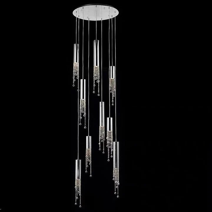 Rylight 7/9/12/18/21/27/38-Light Italian Modern Creative Silver Pendant Light Fixture