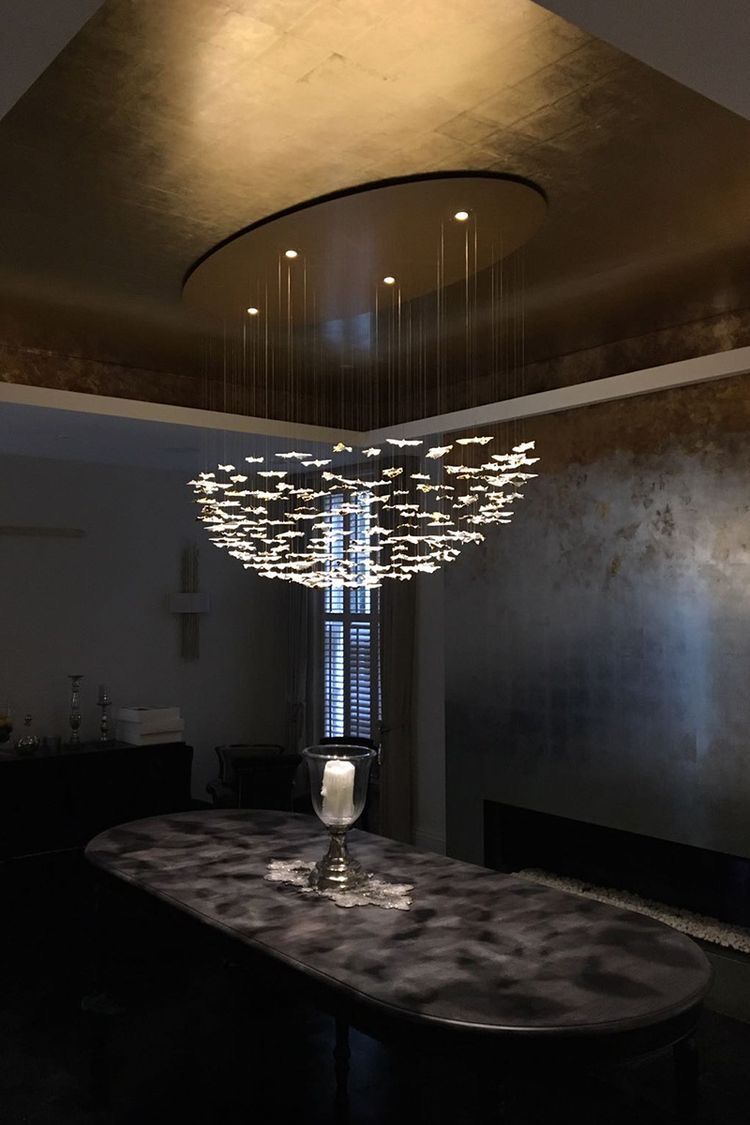 رايلايت 84/102/170/192 يترك تصميم فني للثريا