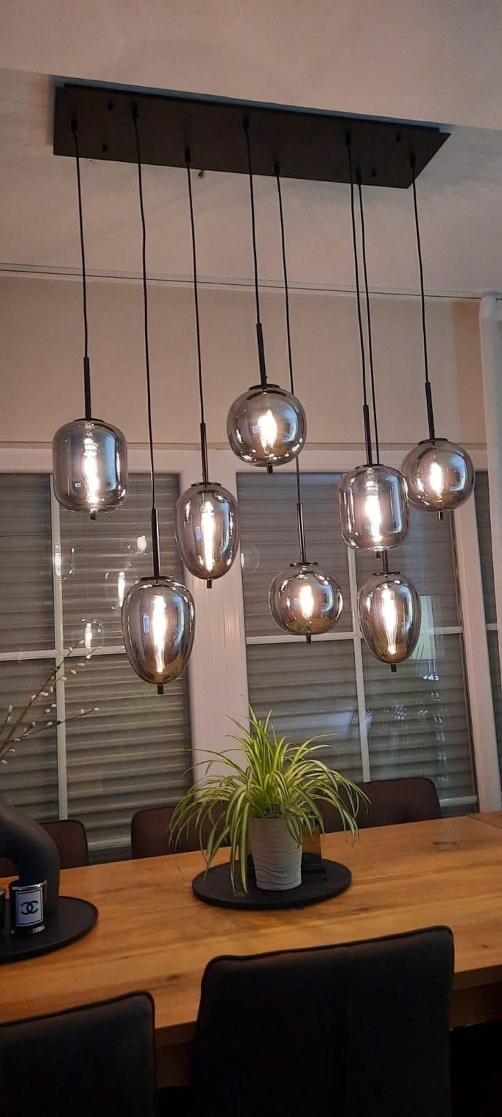 Rylight 3/4/6/8/16-licht rokerige grijze kroonluchter