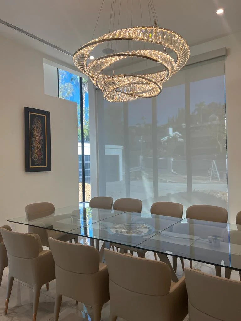 Rylight 1/2/3/4-Rings Crystal Chandelier