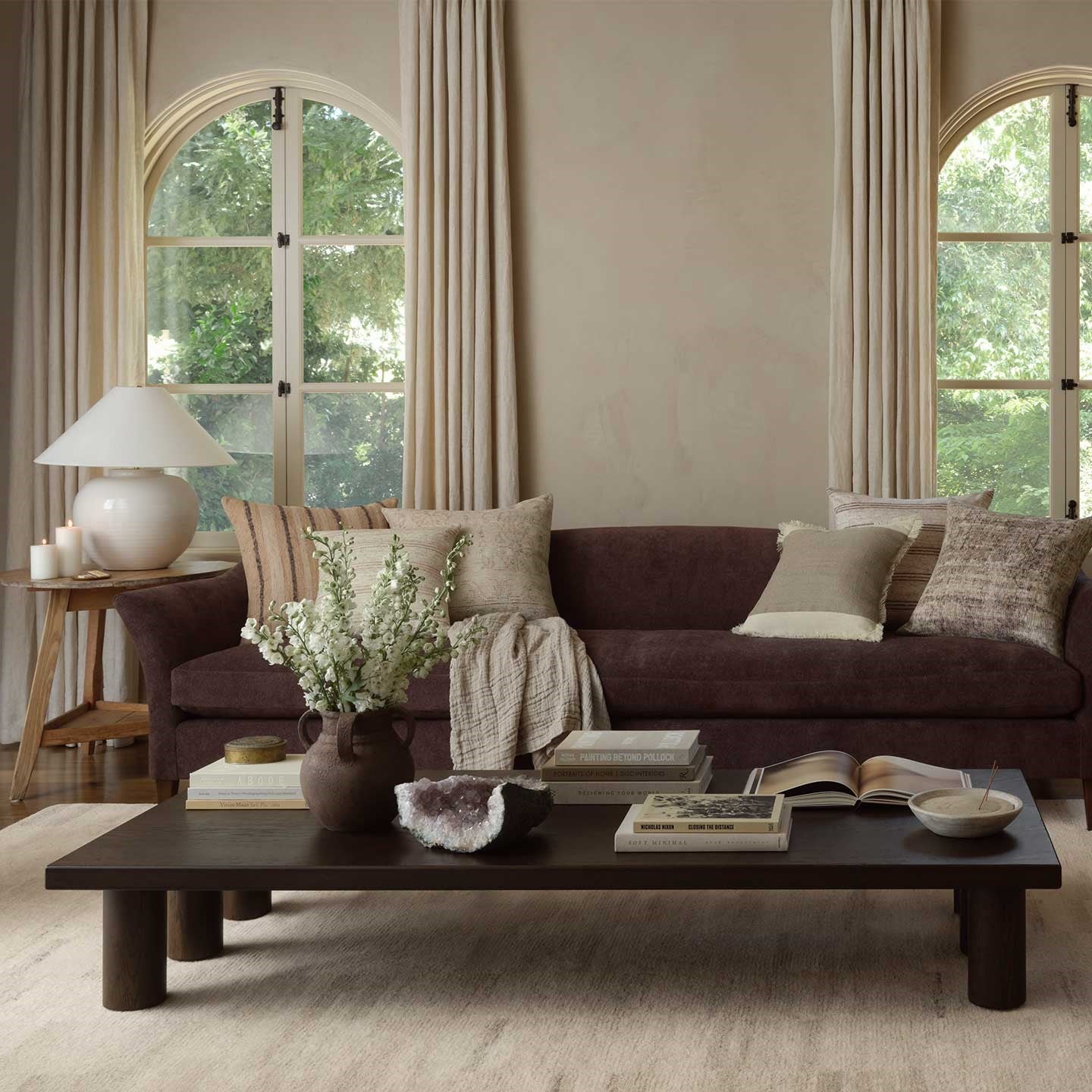 Moderne koffie rechte bank