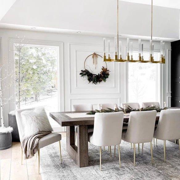 ثريا زجاجية أنبوبية مستديرة/خطية من رايلايت