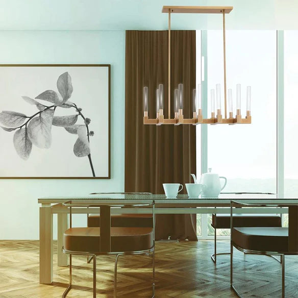 ثريا زجاجية أنبوبية مستديرة/خطية من رايلايت