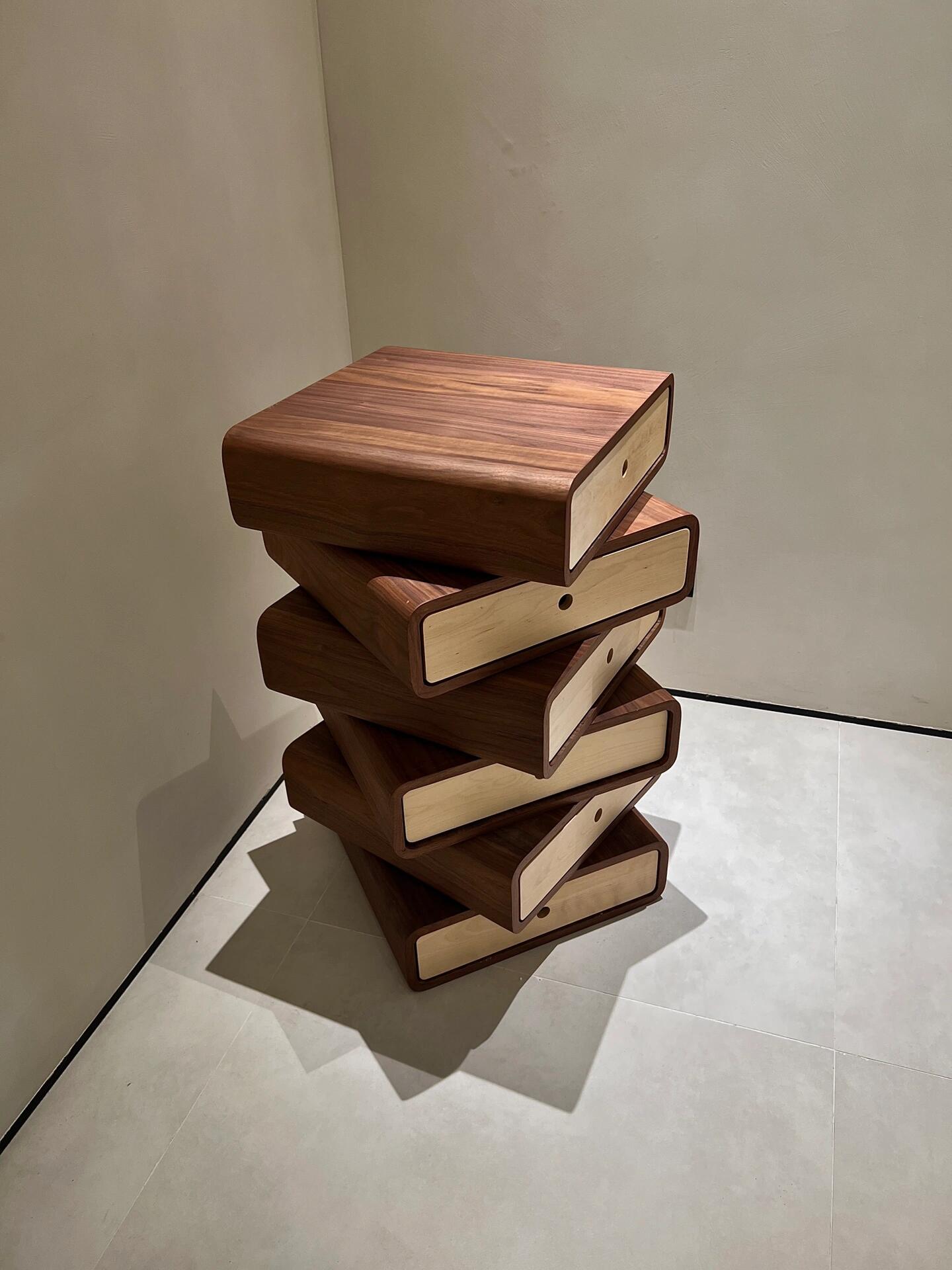 Rylight Modern Rotating Stacked Drawer Cabinet