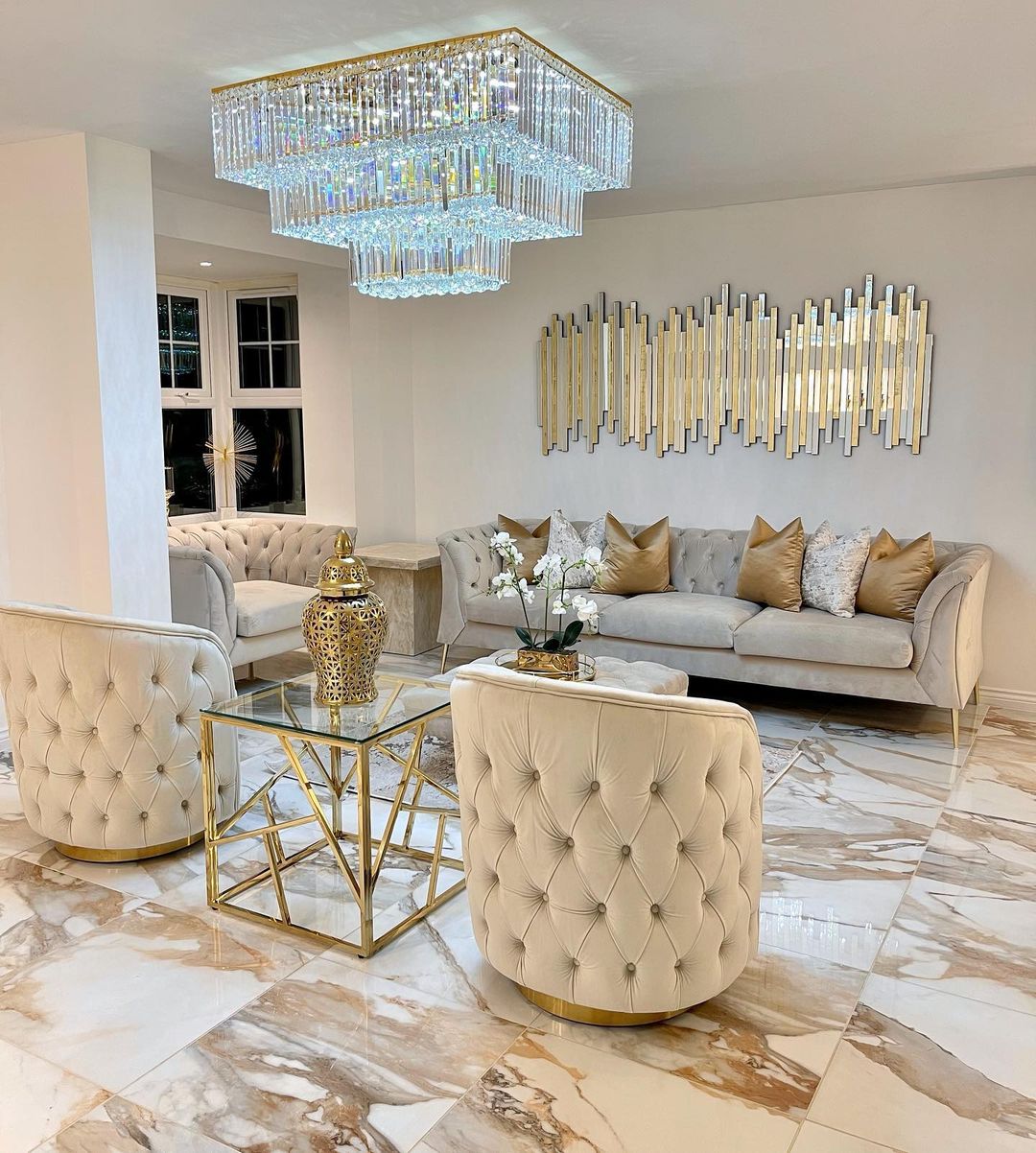 Rylight 1/2/3-zits moderne fluwelen bank