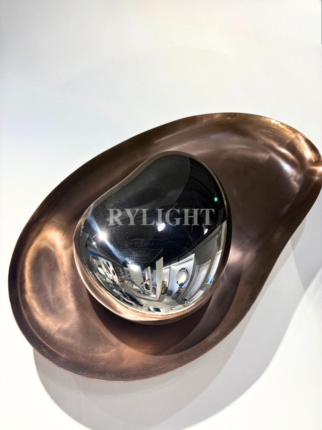 Stone-shaped Mirror Wall Decoration