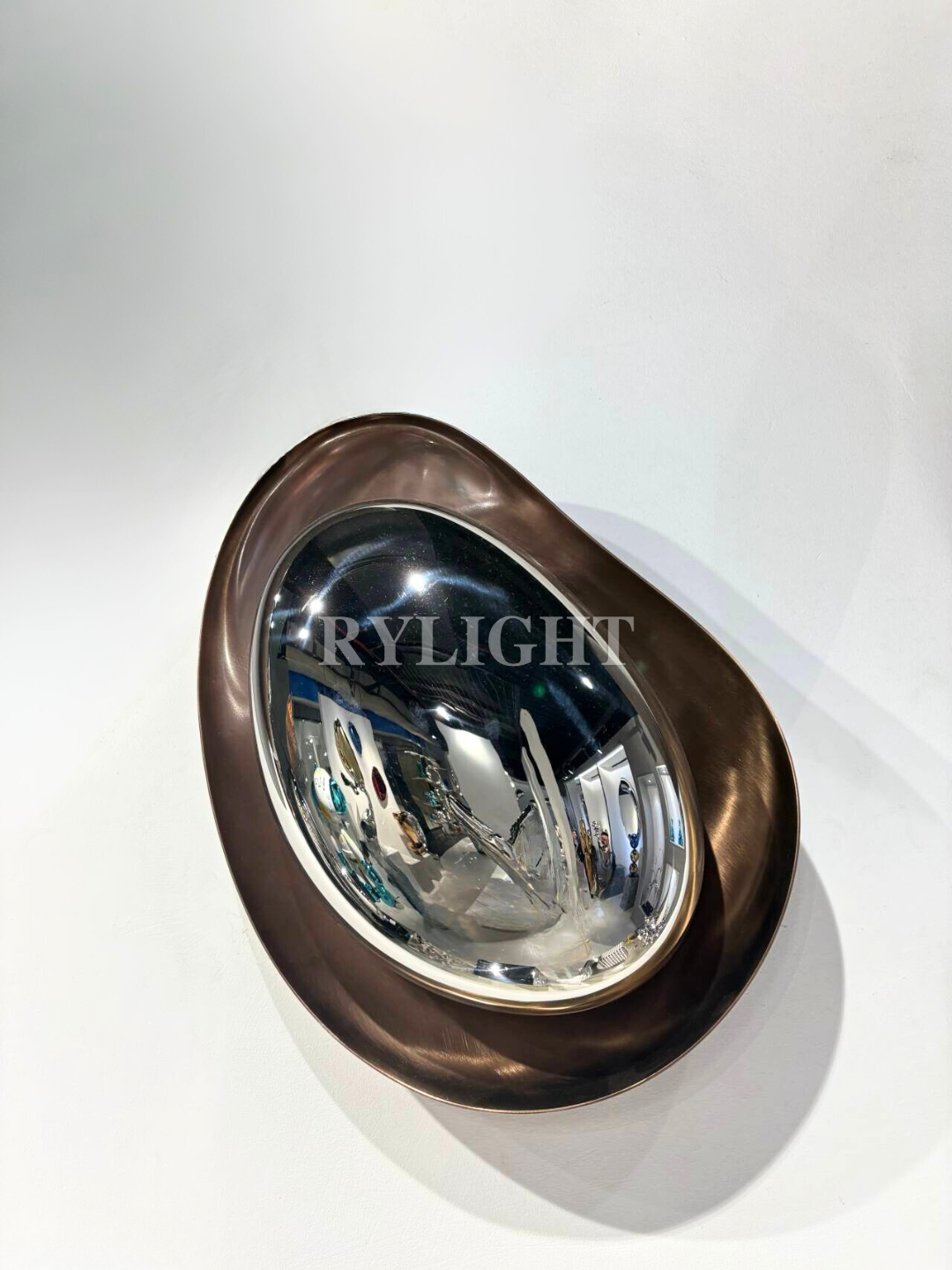 Stone-shaped Mirror Wall Decoration