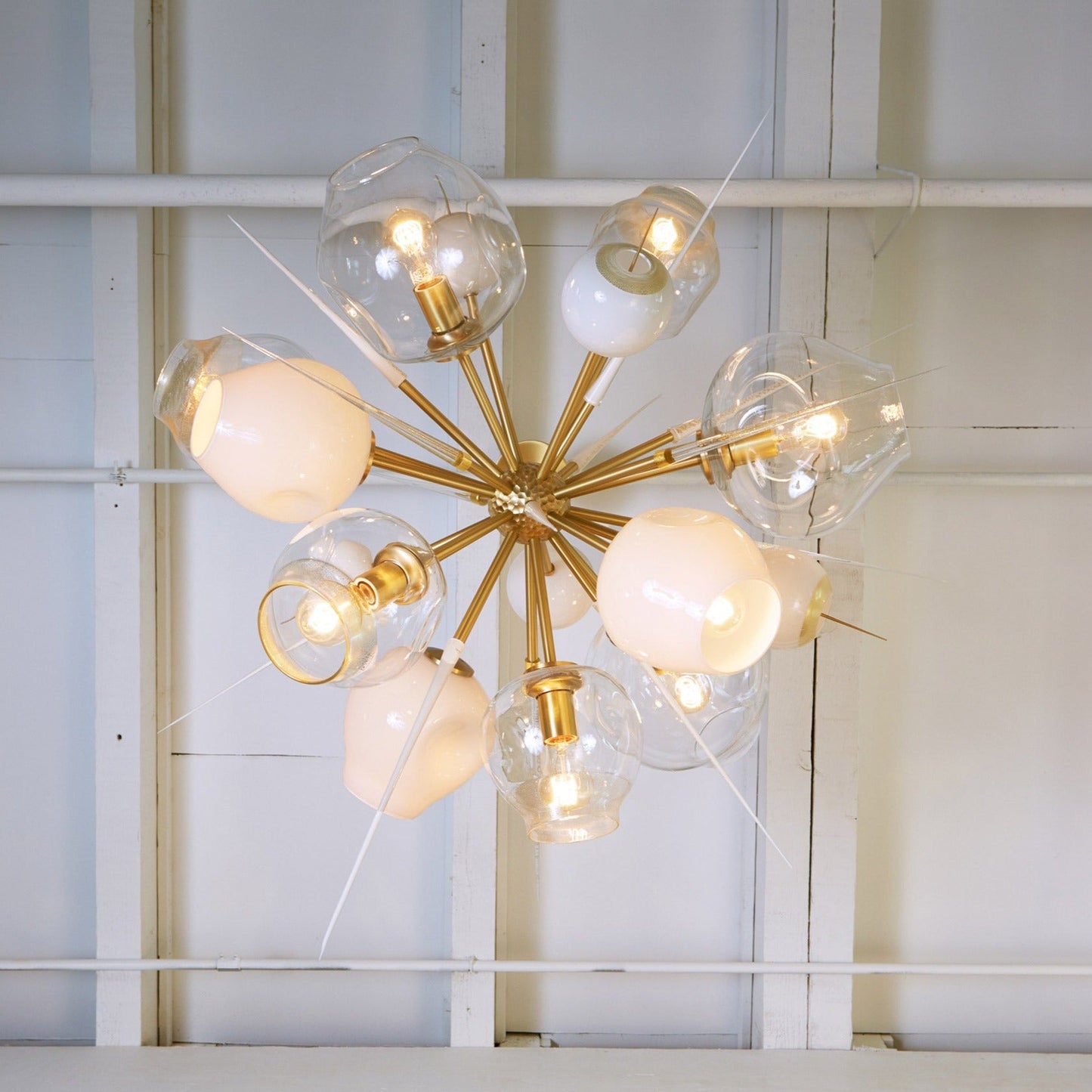 Modern Sputnik Glass Chandelier for Living Room/Bedroom