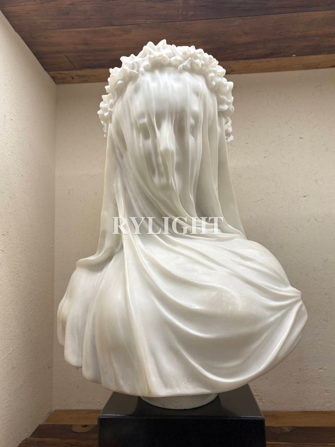 Veiled Lady Bust Sculpture