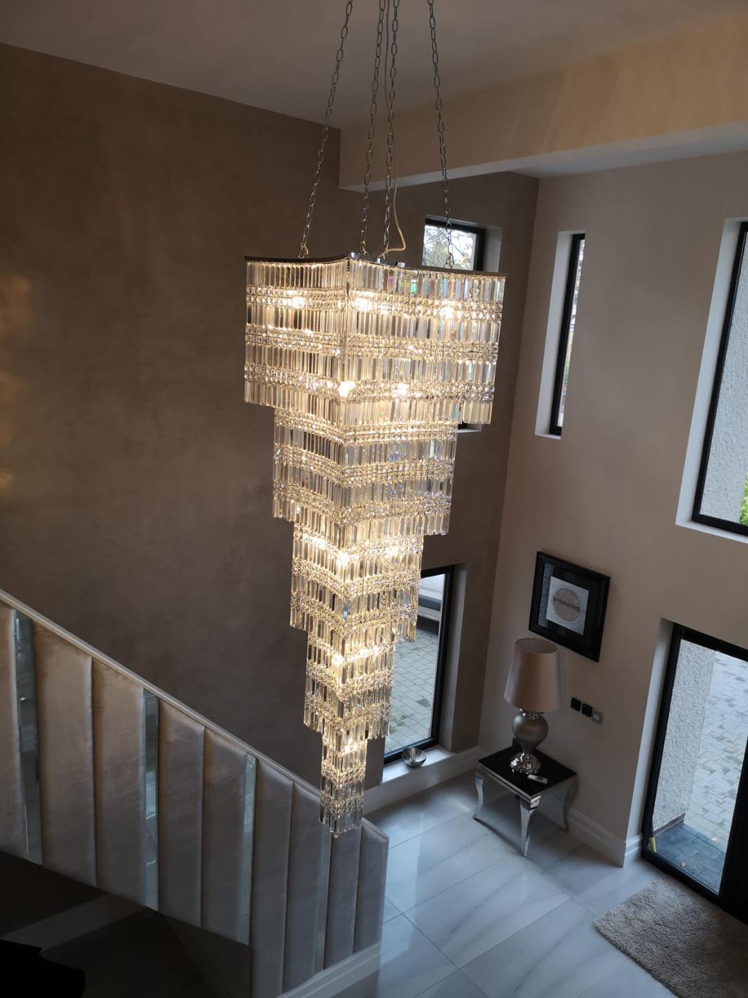 Rylight 4/5-Layer Vertical Crystal Chandelier