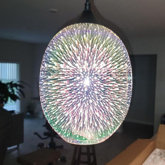 Rylight 3D Colorful Glass Fireworks Art Pendant Light