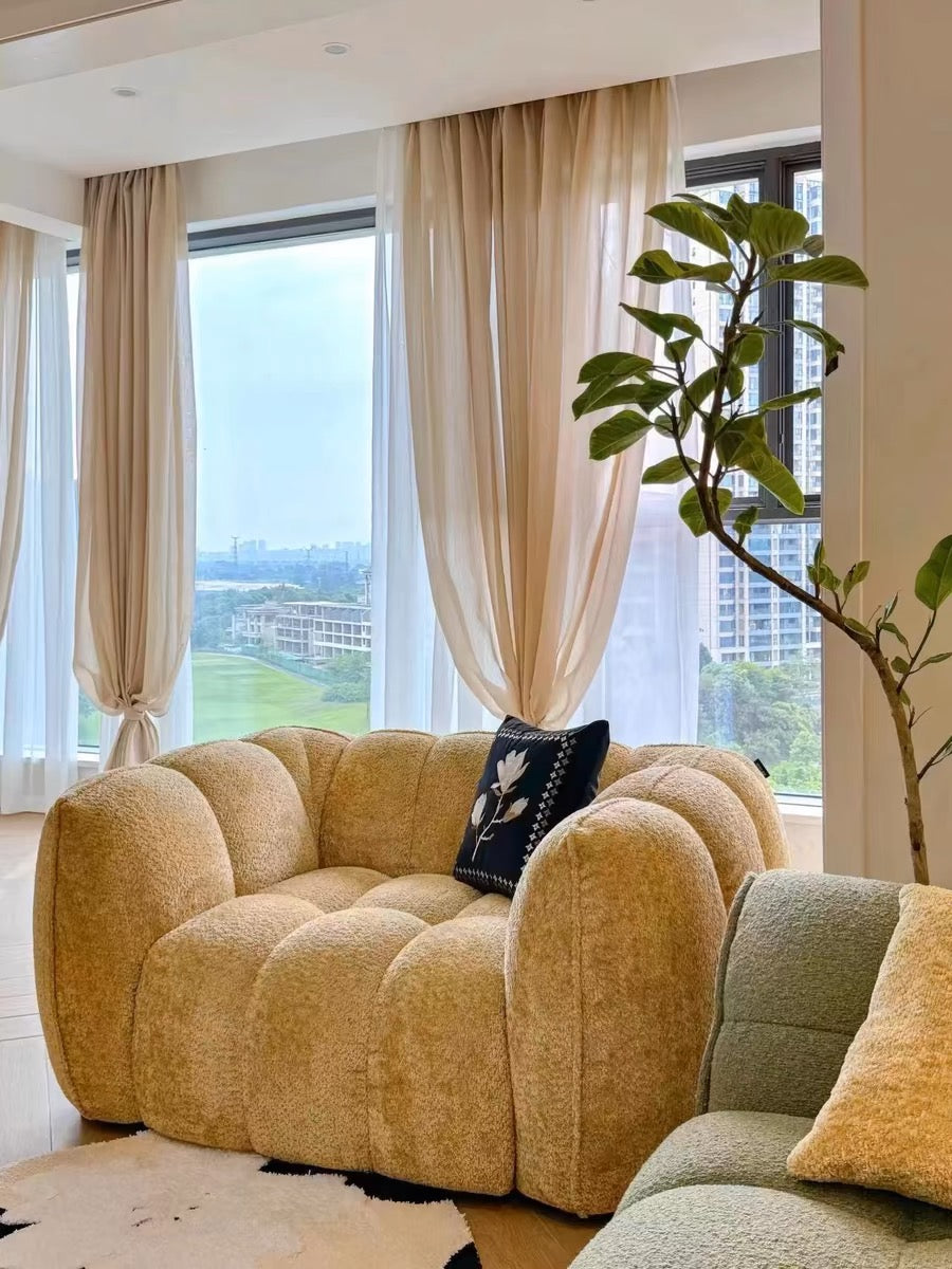 Rylight Scandinavische vintage stoffen pompoenbank