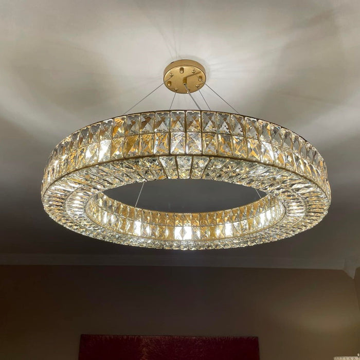 Rylight 1-Ring Luxury Crystal Chandelier