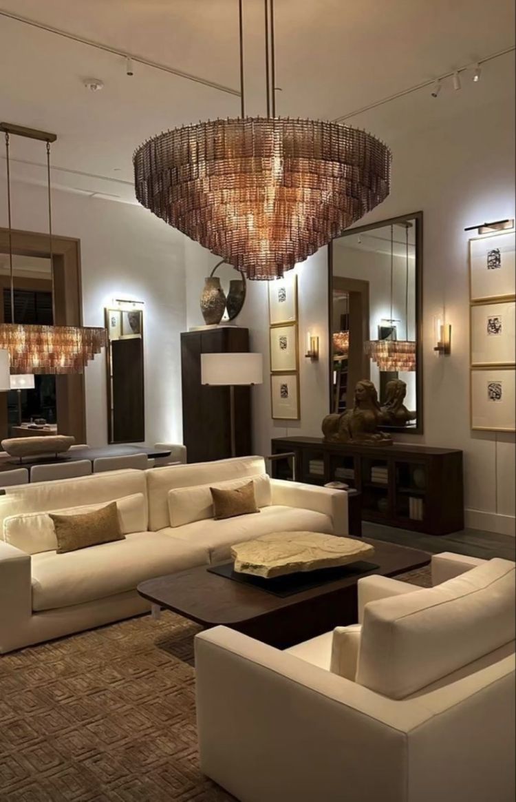 Rylight 9/12/16-Light Round Faceted Glass Chandelier