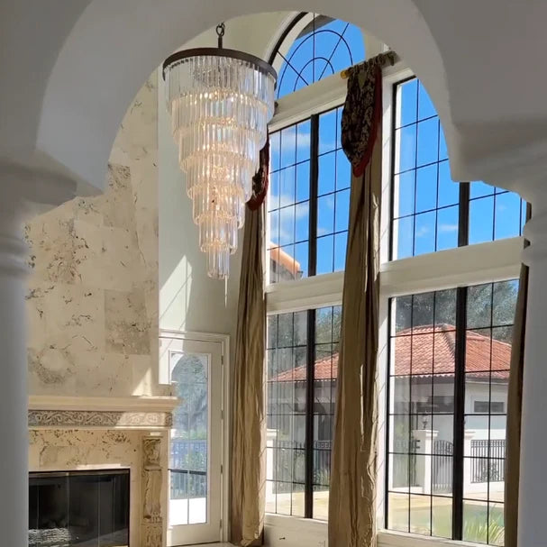 Rylight 7-Tier Extra Large Crystal Chandelier