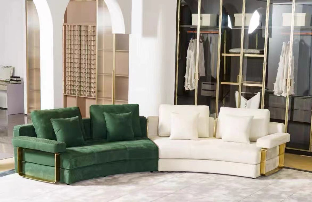 Italian Extra Large Curve Light Luxury Sofa For Living Room