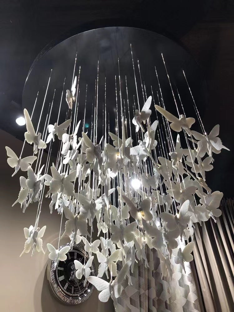 Rylight Fantasy Butterfly Elf Styling Pendant in White/Gold Color