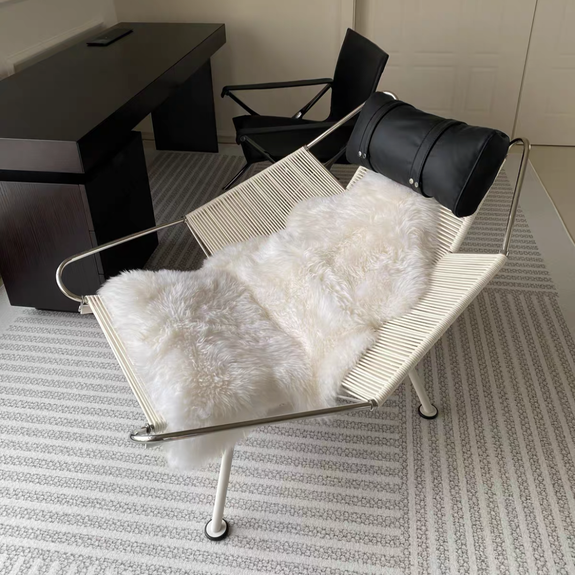 Door Rylight Designer aanbevolen handgemaakte relaxfauteuil/loungestoel met vlaggenlijn