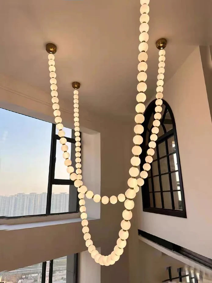 Rylight Pearl Necklace Chandelier