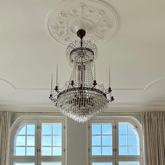 ثريا رايليت إمباير 5/6/8/14 ذراع شمعة كريستال كراون مضادة للنحاس