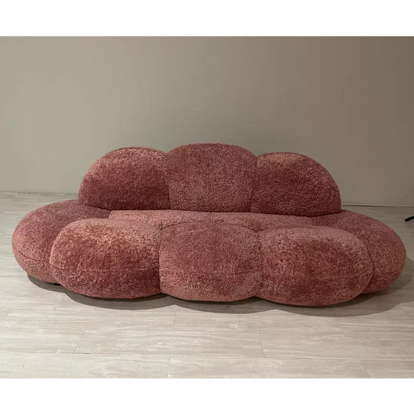 Rylight Fluff Velvet Sofa for Living Room/Bedroom