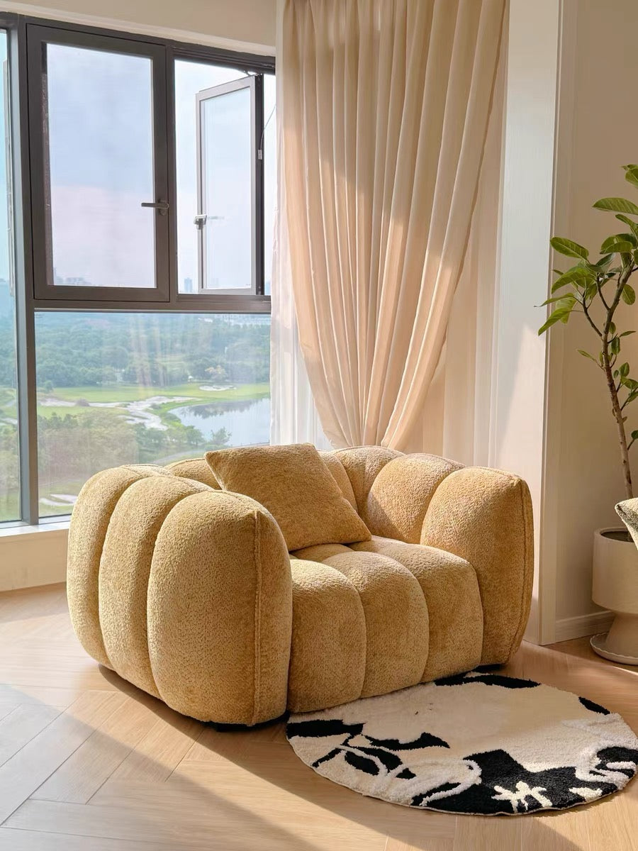 Rylight Scandinavische vintage stoffen pompoenbank