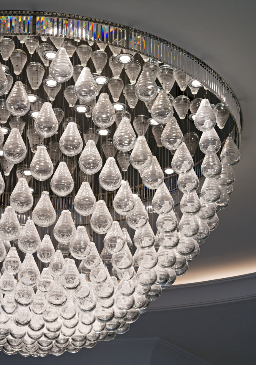 Rylight kristallen regendruppel inbouwkroonluchter