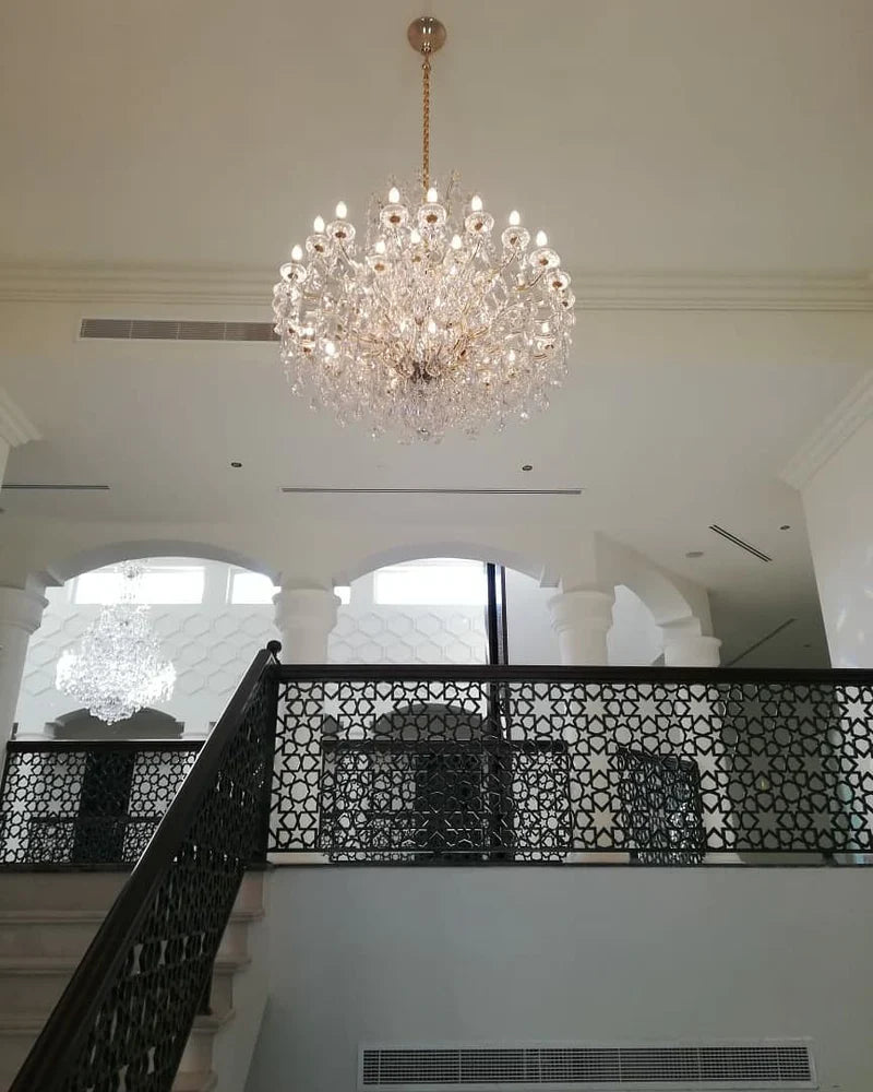 Rylight klassieke kristallen kroonluchter met 16/39 lichtkaarsen