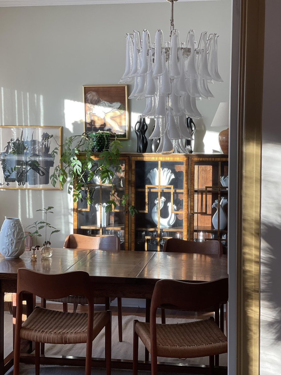 Rylight 5/6-الطبقة الثريا الزجاجية الإيطالية التقليدية في منتصف القرن