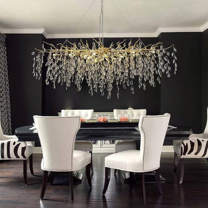 Rylight Round/Rectangle Affordable Crystal Chandelier